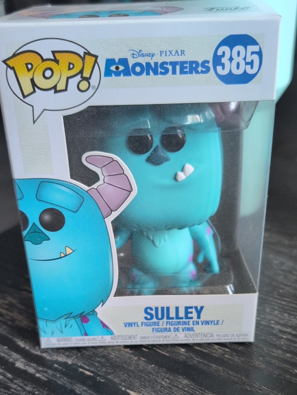 Funko Sulley Vinyl Figure in Turquoise with Purple Accents #385